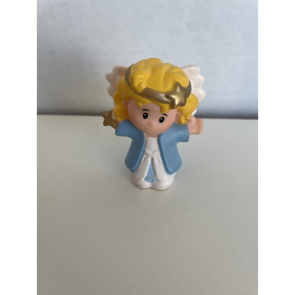 Fisher Price Little People Angel Christmas Nativity Replacement Figure Gold Blue